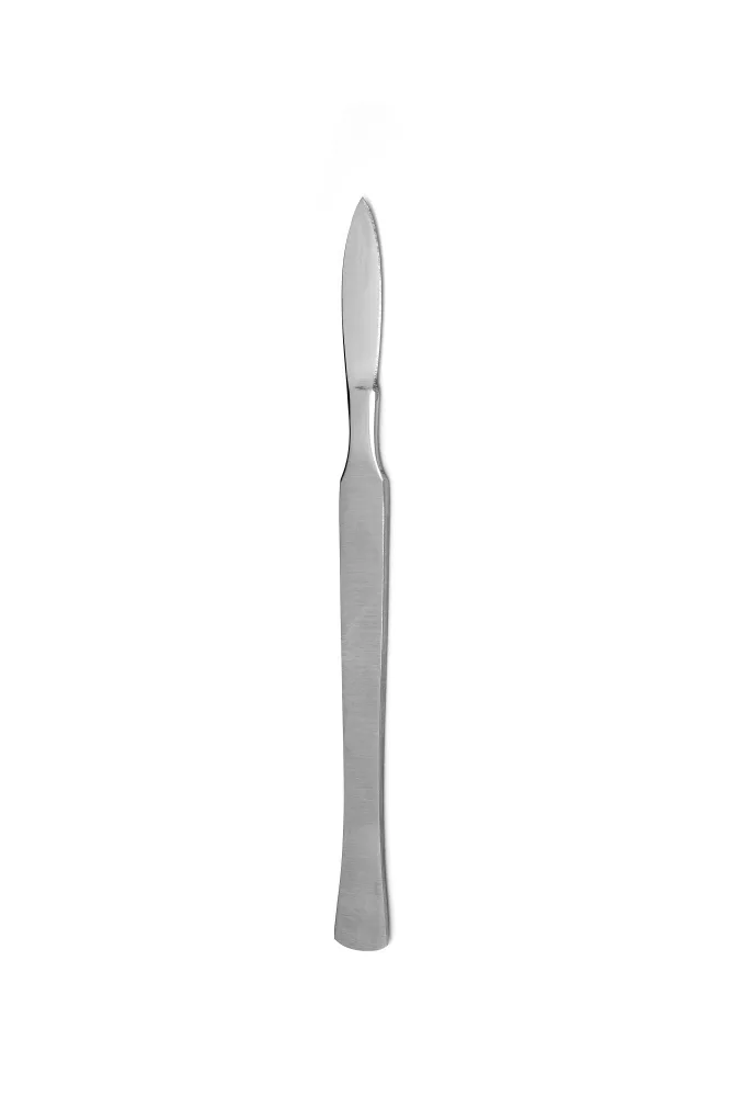 Скальпель остроконечный средний, 150х40 мм 08.0011.07